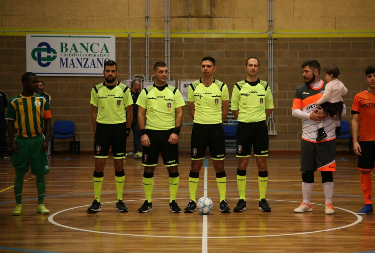 Carlo Zorzin alla finale regionale della Coppa Italia C1 di Futsal